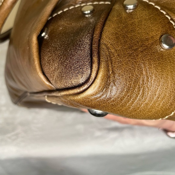 Etro Large Brown Shoulder Bag With Large Pegasus Turn Lock - Picture 7 of 17